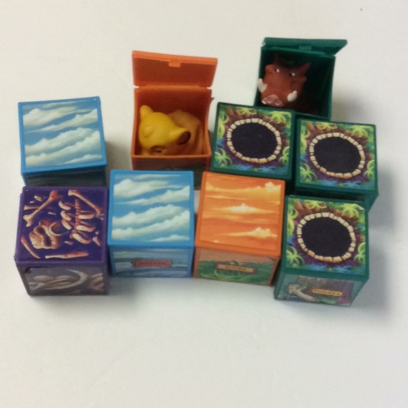 Burger King Kids Club Vintage 1997 Disney Push up Puppet Lot of 9 - Picture 3 of 5